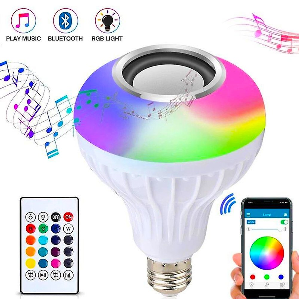LED Music Bulb with Bluetooth Speaker 4