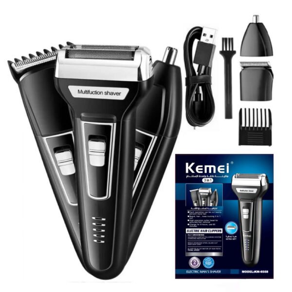 Shop the Kemei KM 6658 Electric Shaver Grooming Kit for Men online at unbeatable prices in Pakistan, only at Bachatbee.pk!