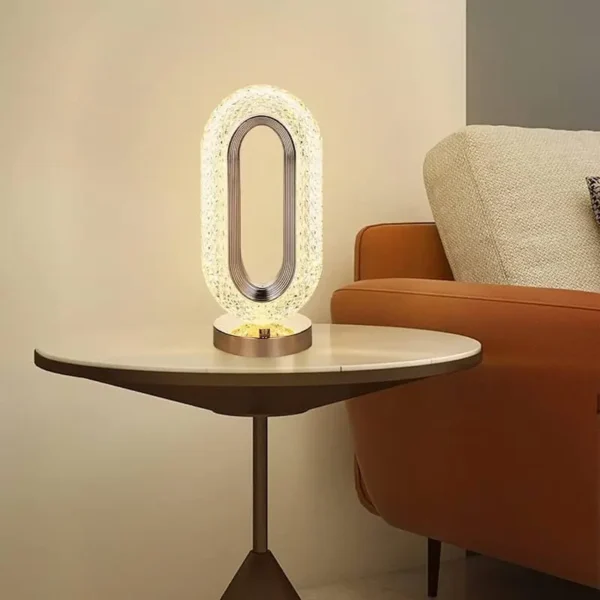 Buy online Luxury Oval Crystal Table Lamp at bachatbee.pk